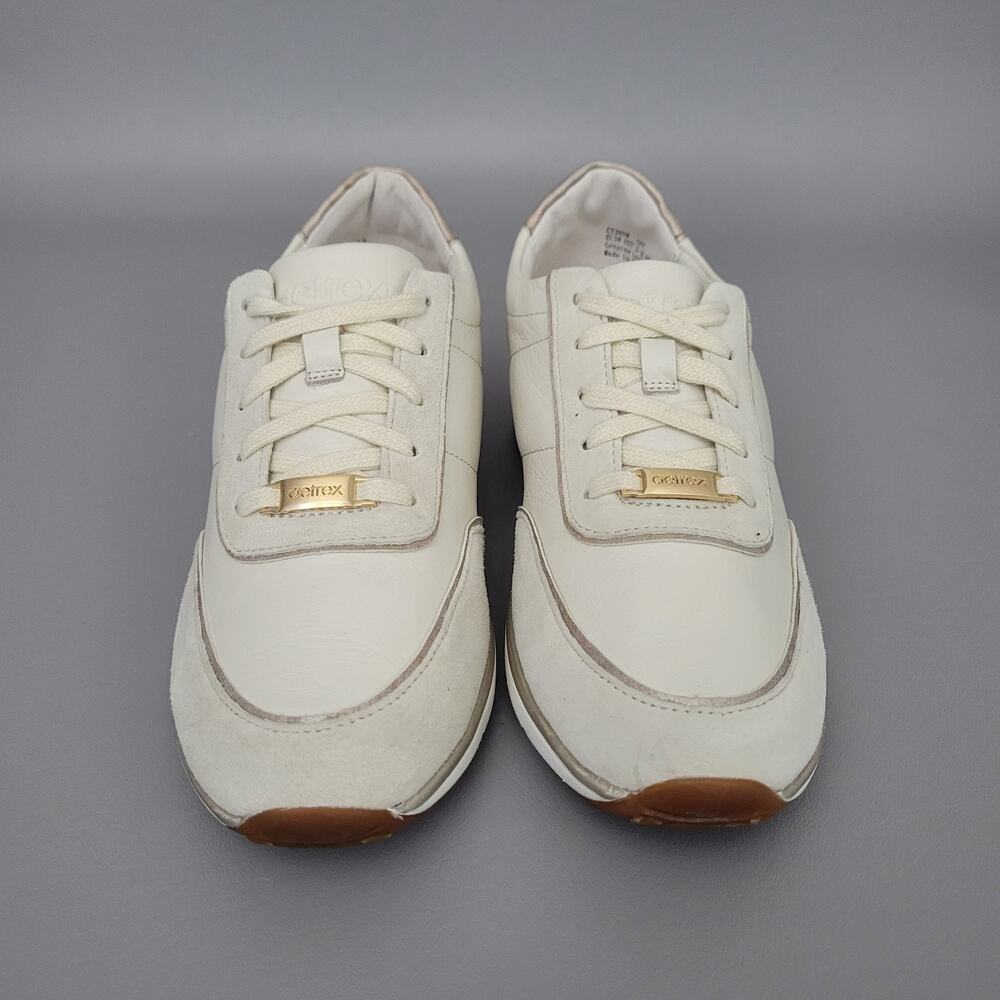 Aetrex Leather Ivy Leather Sneakers Lace Up Comfort Walking Arch Support 7.5 - Picture 5 of 12